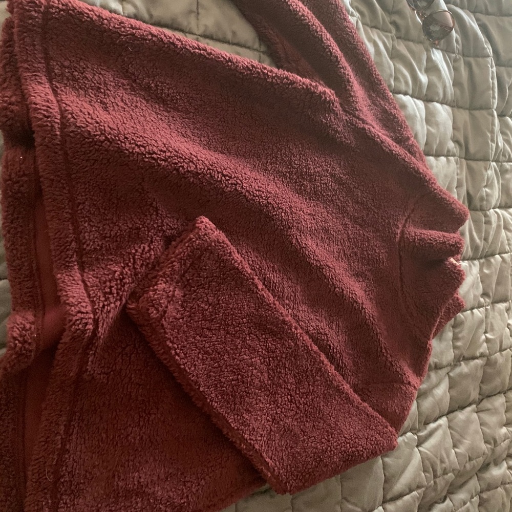 Loft burgundy high neck longsleeve sweater